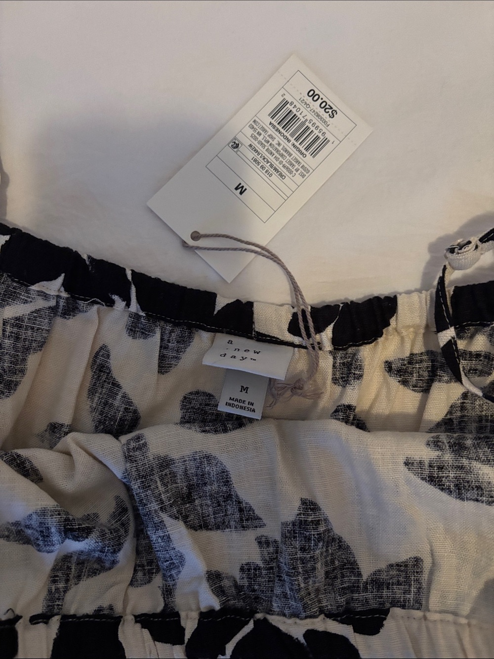a new day Black & Cream Floral Midi Dress - Picture 2 of 3